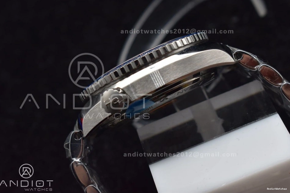 Dial VSF Planet Co-Axial Super 43.5mm GMT Blue Bracelet on Best Stretchable 1:1 Ocean 1014 Clone Bezel SS Blue A8605 600M Ceramic Edition 0814